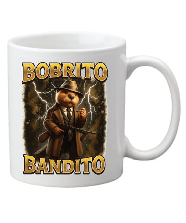 Hrnček s potlačou Bobrito Bandito (Talianský Brainrot)