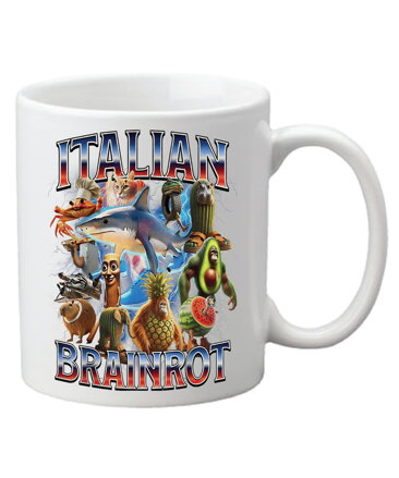 Hrnček s potlačou Italian Brainrot (Talianský Brainrot)