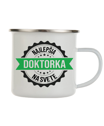 Plechový hrnček - Najlepšia doktorka na svete
