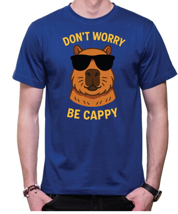Tričko s Kapybarou  - Don't worry be Cappy