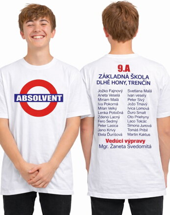 Absolventské tričko - ABSOLVENT - London style 