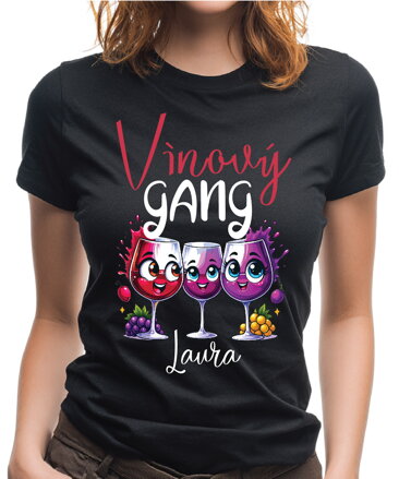 Tričko - Vínový GANG (vlastné meno)