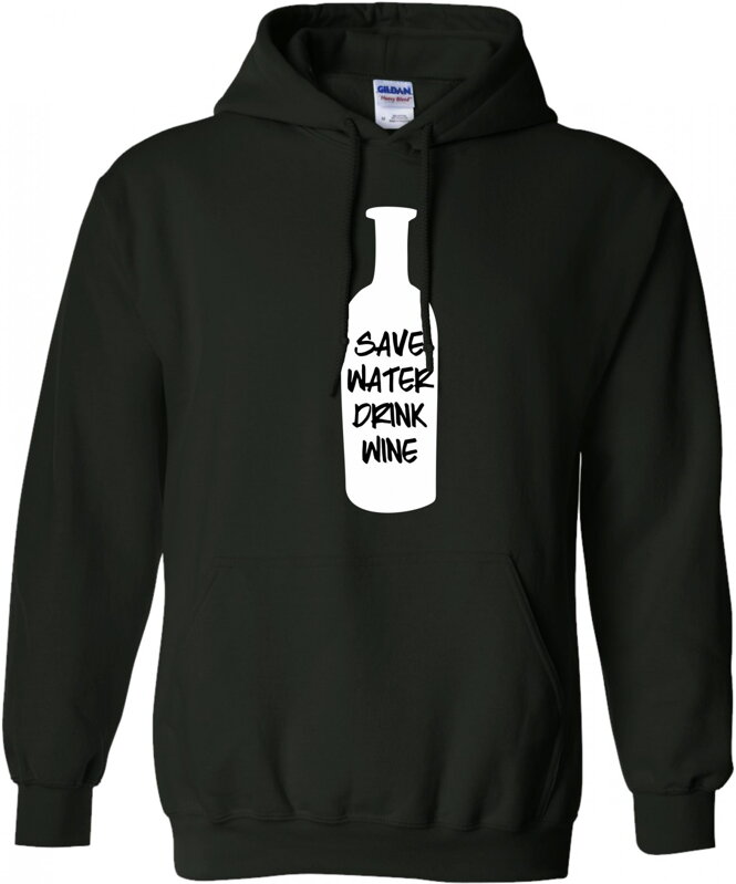 Mikina - Save water drink wine / šetri vodou pi víno Mikina - Save water drink wine / šetri vodou pi víno