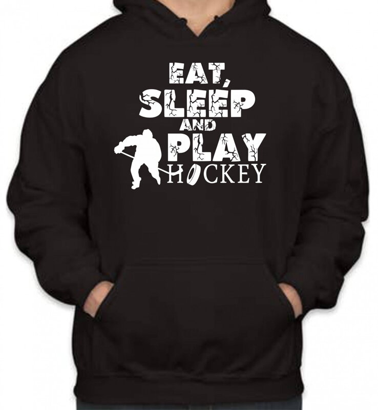 Mikina - Eat, sleep and play hockey Mikina - Eat, sleep and play hockey