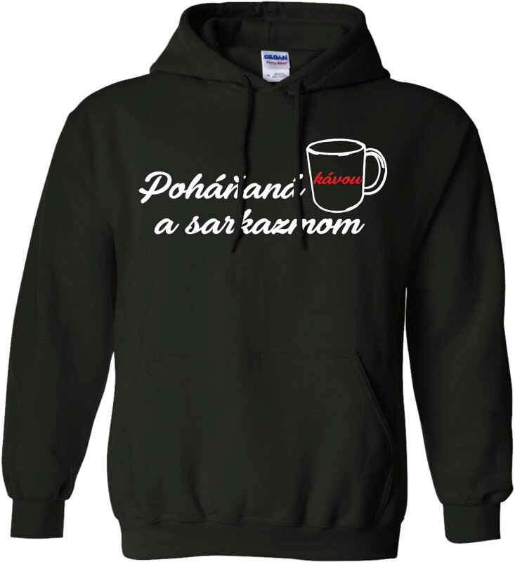 Mikina- Poháňaná kávou a sarkazmom