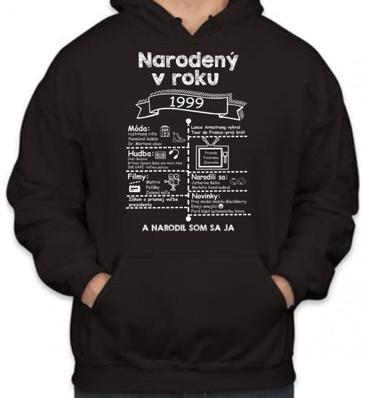 Retro mikina - Skvelý ročník 1999 Retro mikina - Skvelý ročník 1999
