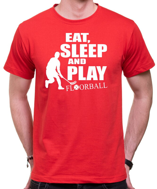 Tričko - Eat, sleep and play floorball