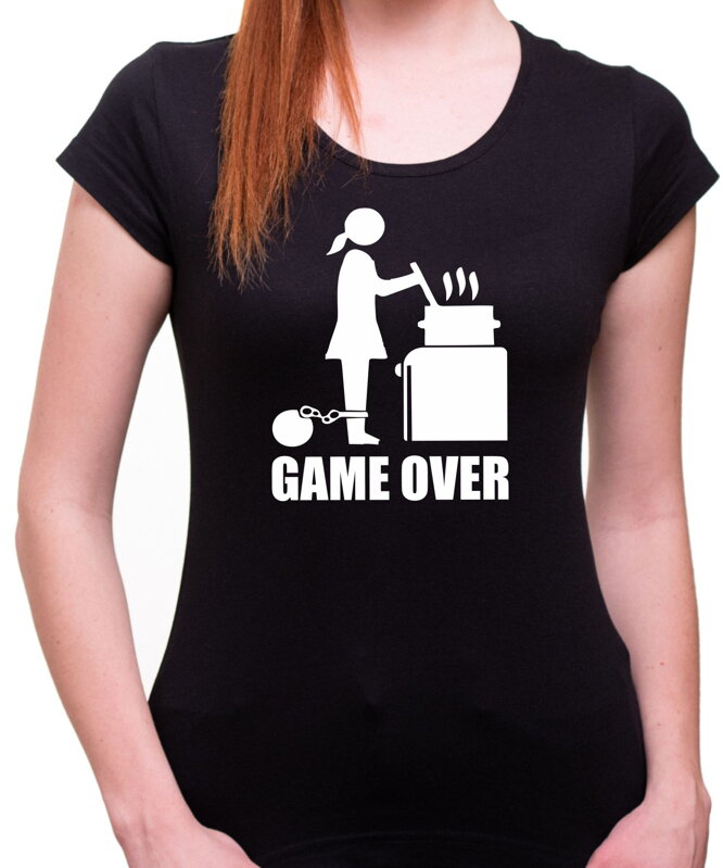 Dámske tričko - GAME OVER cooking Dámske tričko - GAME OVER cooking