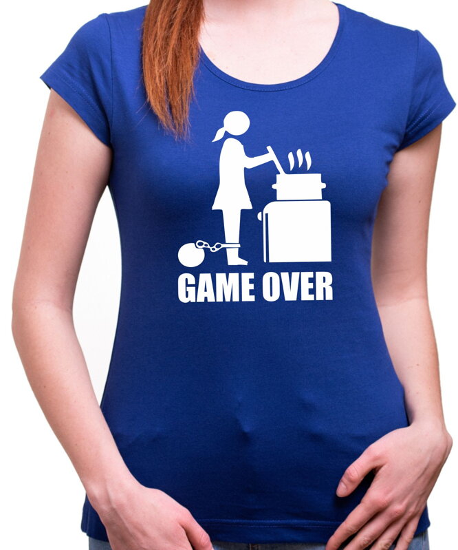Dámske tričko - GAME OVER cooking Dámske tričko - GAME OVER cooking