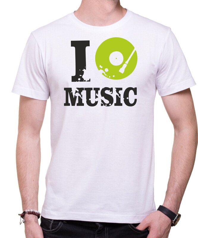Tričko I MUSIC pánske/dámske Tričko I MUSIC pánske/dámske
