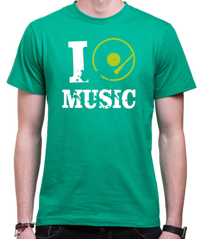 Tričko I MUSIC pánske/dámske Tričko I MUSIC pánske/dámske