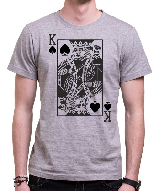 Tričko - King - Kráľovská karta Tričko - King - Kráľovská karta