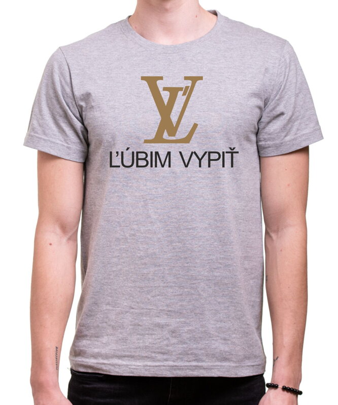 Značkové tričko - ĽV - Ľúbim vypiť Značkové tričko - ĽV - Ľúbim vypiť