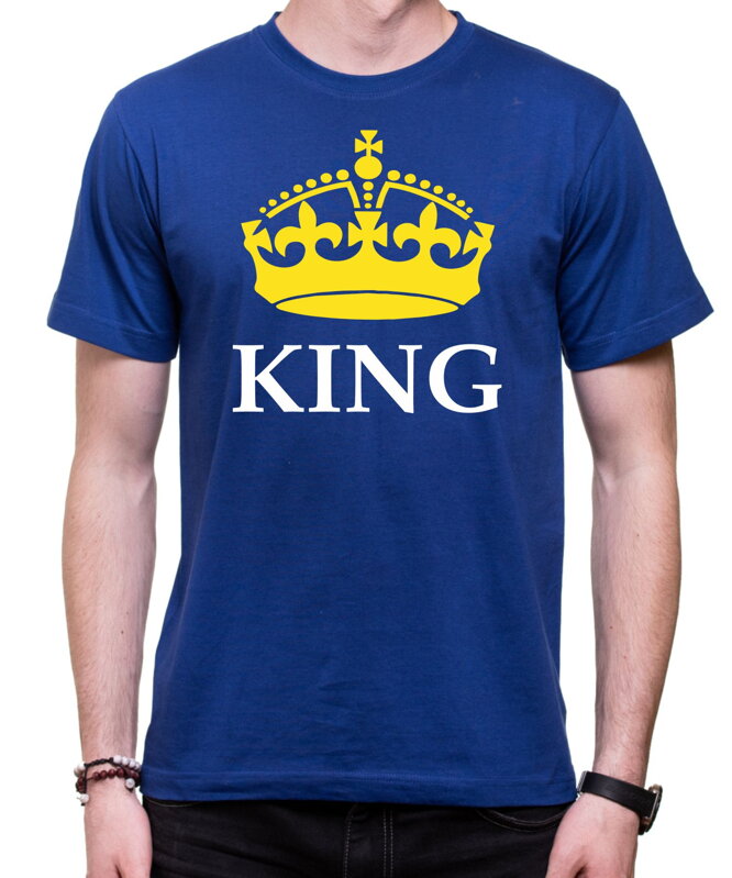 Pánske/dámske tričko KING - QUEEN (kráľ/královna) Pánske/dámske tričko KING - QUEEN (kráľ/královna)