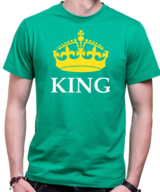 Pánske/dámske tričko KING - QUEEN (kráľ/královna) Pánske/dámske tričko KING - QUEEN (kráľ/královna)