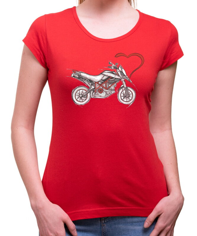 Dámske motorkárske tričko - Motorka je môj život Dámske motorkárske tričko - Motorka je môj život