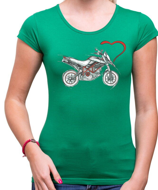 Dámske motorkárske tričko - Motorka je môj život Dámske motorkárske tričko - Motorka je môj život