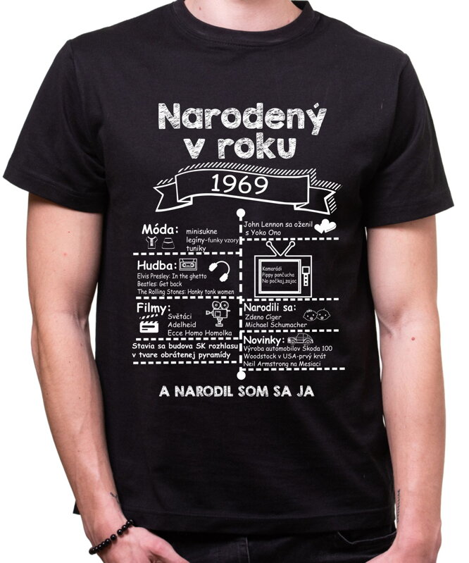 Retro tričko - Skvelý ročník 1969 Retro tričko - Skvelý ročník 1969
