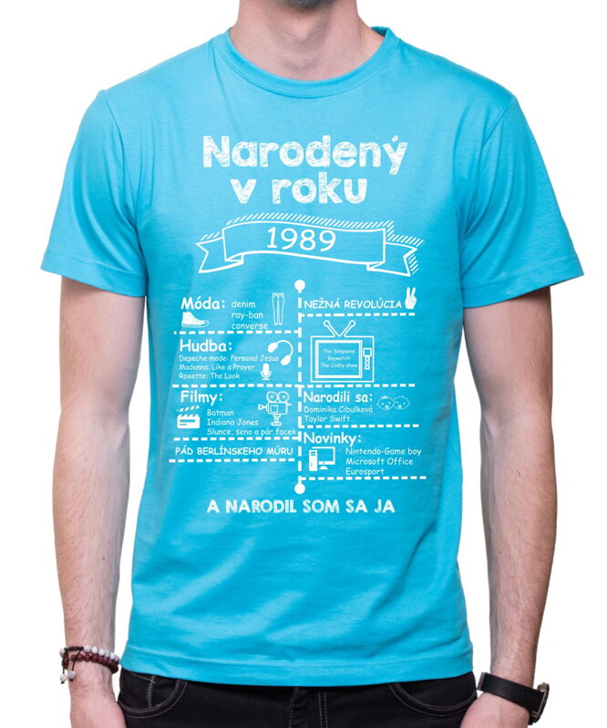 Retro tričko - Skvelý ročník 1989 Retro tričko - Skvelý ročník 1989