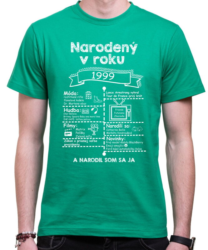 Retro tričko - Skvelý ročník 1999 Retro tričko - Skvelý ročník 1999