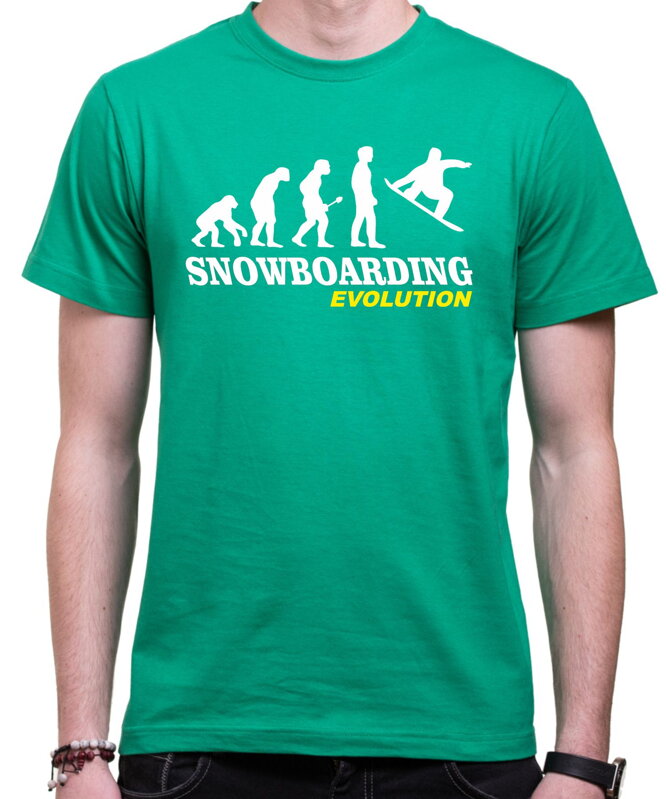 Tričko - Snowboarding evolution Tričko - Snowboarding evolution