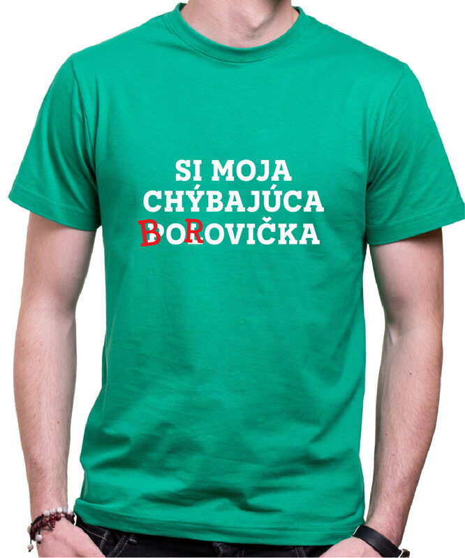 Tričko - Chýbajúca borovička Tričko - Chýbajúca borovička
