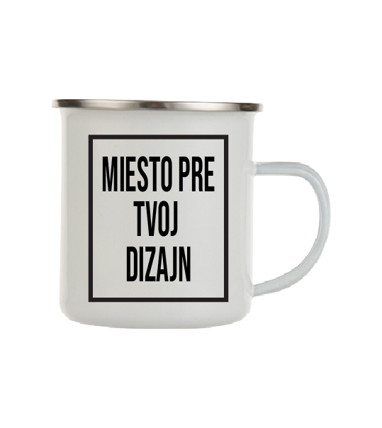 Plechový hrnček s vlastnou potlačou Plechový hrnček s vlastnou potlačou