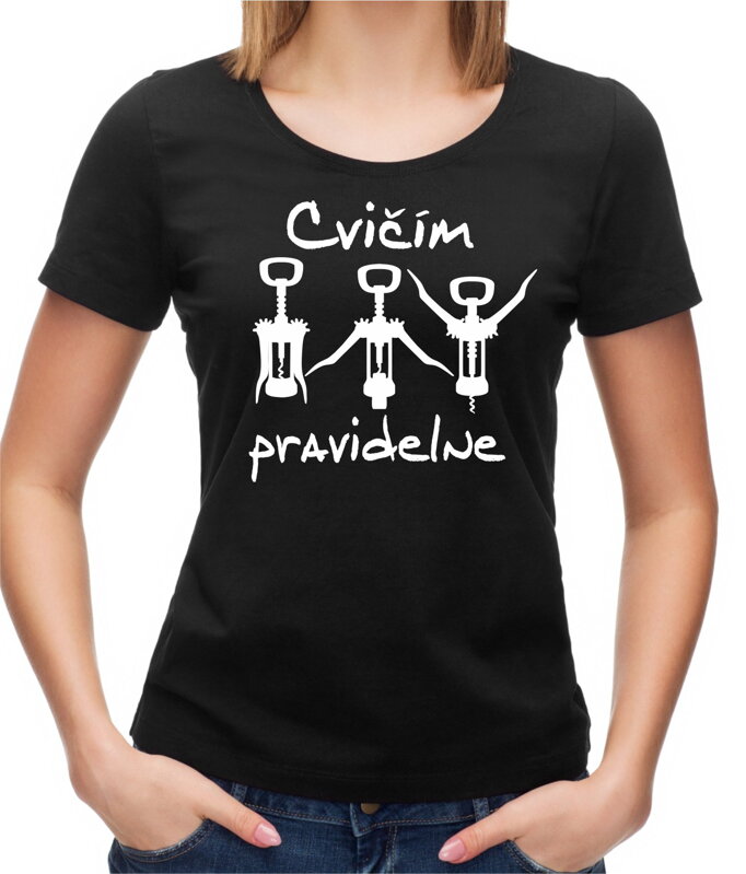 Vinárske tričko - Cvičím pravidelne Vinárske tričko - Cvičím pravidelne