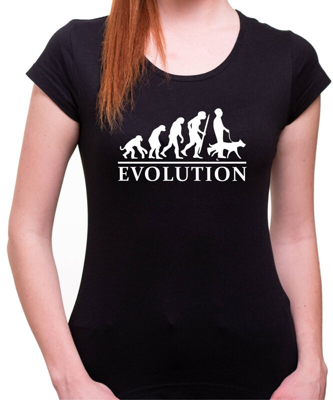 Tričko - Evolúcia psíčkar