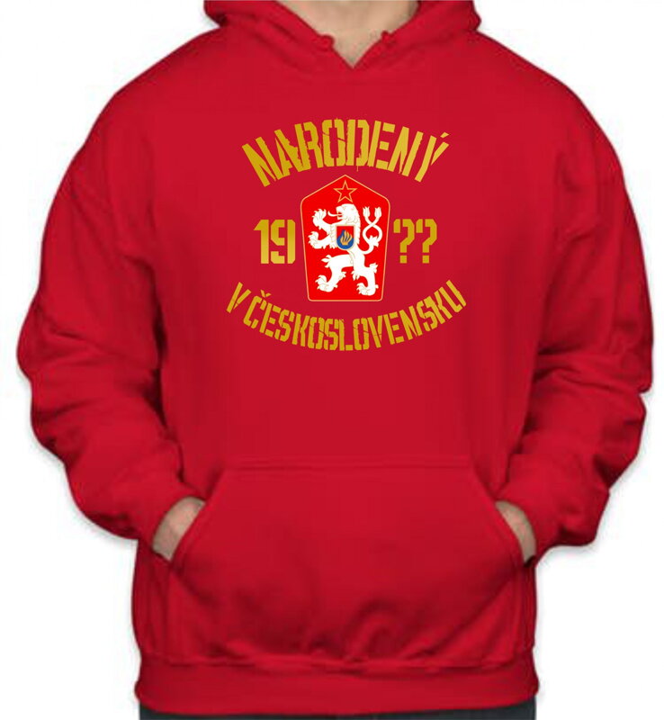 Mikina - narodený/á v ČESKOSLOVENSKU (vlastný rok) Mikina - narodený/á v ČESKOSLOVENSKU (vlastný rok)