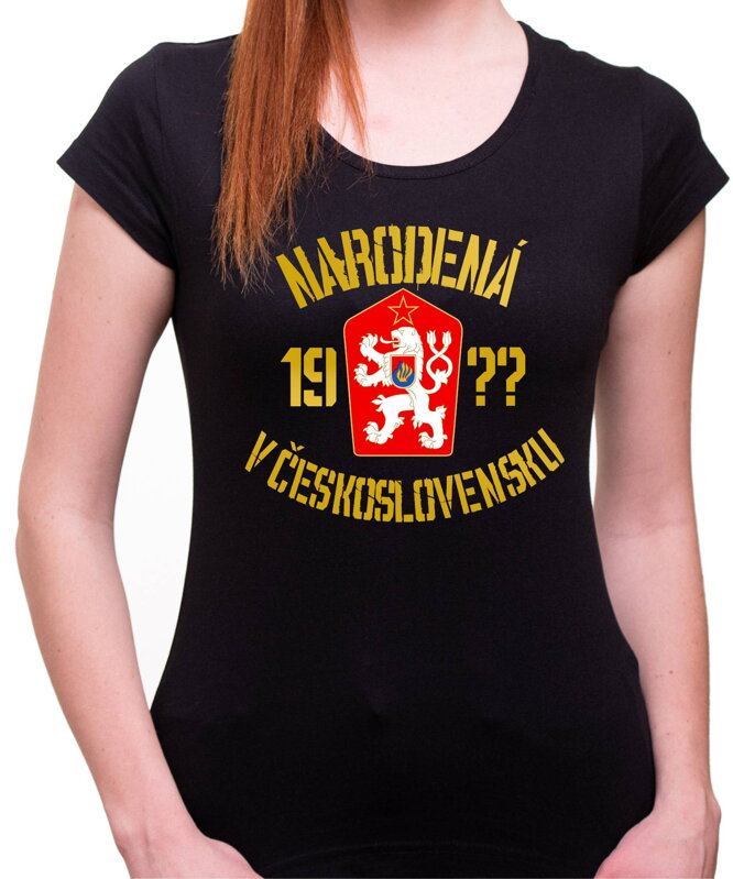 Tričko narodený/á v ČESKOSLOVENSKU (vlastný rok)