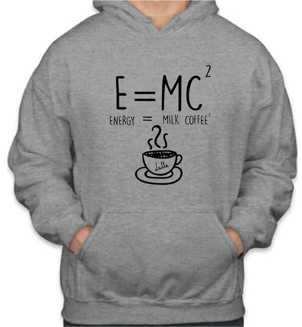 Mikina - E=mc² káva Mikina - E=mc² káva