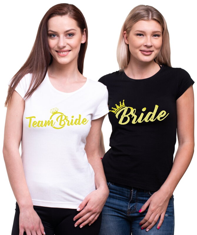 Tričká Bride/Team Bride Gold Tričká Bride/Team Bride Gold