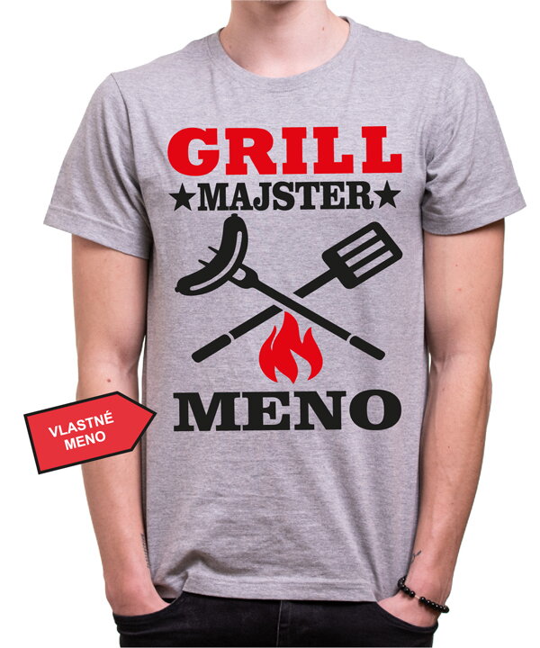 Tričko - (Vlastné meno) - Grillmajster Tričko - (Vlastné meno) - Grillmajster