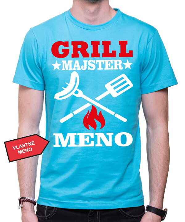 Tričko - (Vlastné meno) - Grillmajster Tričko - (Vlastné meno) - Grillmajster