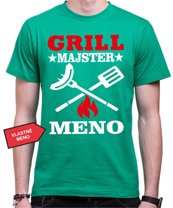 Tričko - (Vlastné meno) - Grillmajster Tričko - (Vlastné meno) - Grillmajster