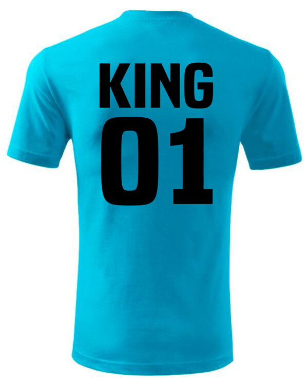 Pánske/dámske tričko KING 01 - QUEEN 01 Pánske/dámske tričko KING 01 - QUEEN 01