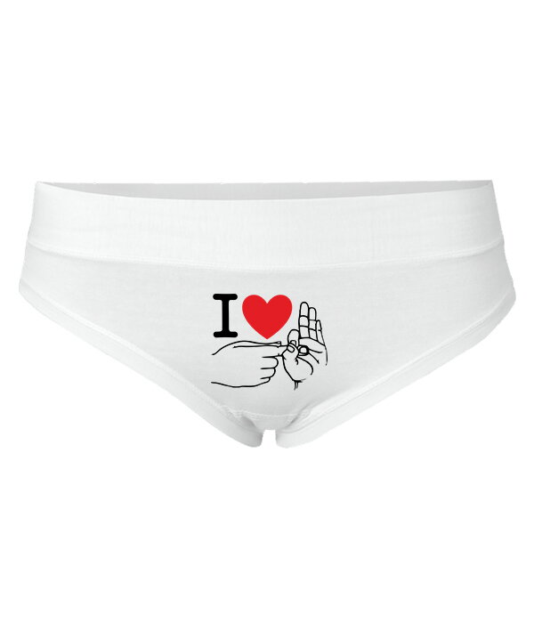 Nohavičky - I love sex - prsty Nohavičky - I love sex - prsty