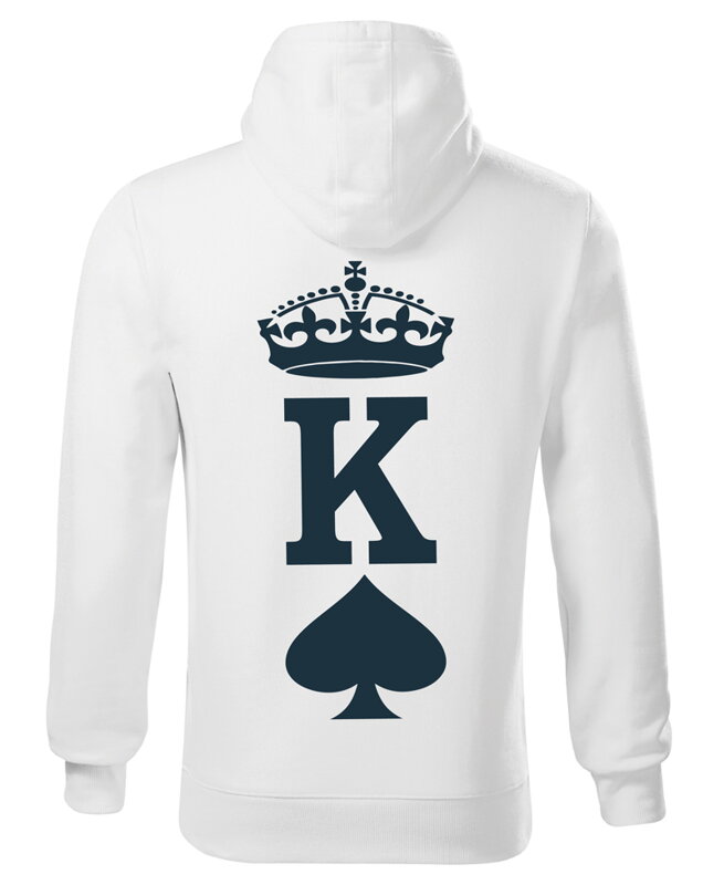 Partnerské mikiny - K a Q (King and Queen) (cena za 1ks) Partnerské mikiny - K a Q (King and Queen) (cena za 1ks)