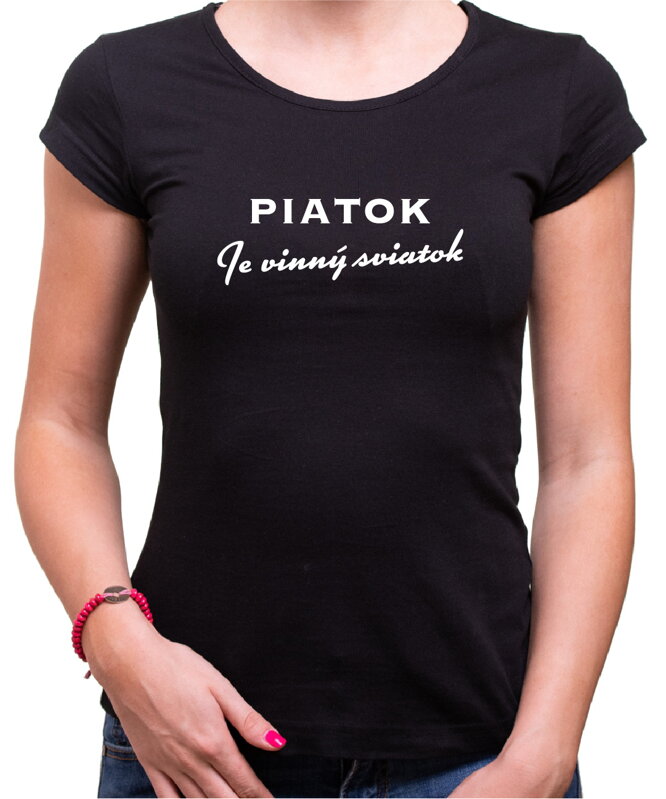 Tričko - Piatok je vinný sviatok Tričko - Piatok je vinný sviatok