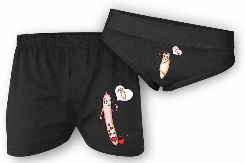 Sada trenky + nohavičky : Párok v rohlíku