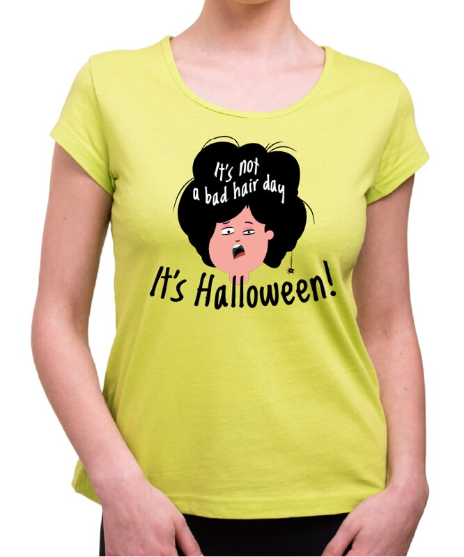 Halloweenske tričko - It is not bad hair day, it is helloween Halloweenske tričko - It is not bad hair day, it is helloween