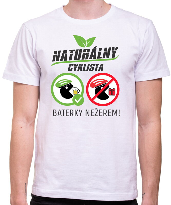 Cyklo tričko - Naturálny Cyklista (Baterky Nežerem!) Cyklo tričko - Naturálny Cyklista (Baterky Nežerem!)