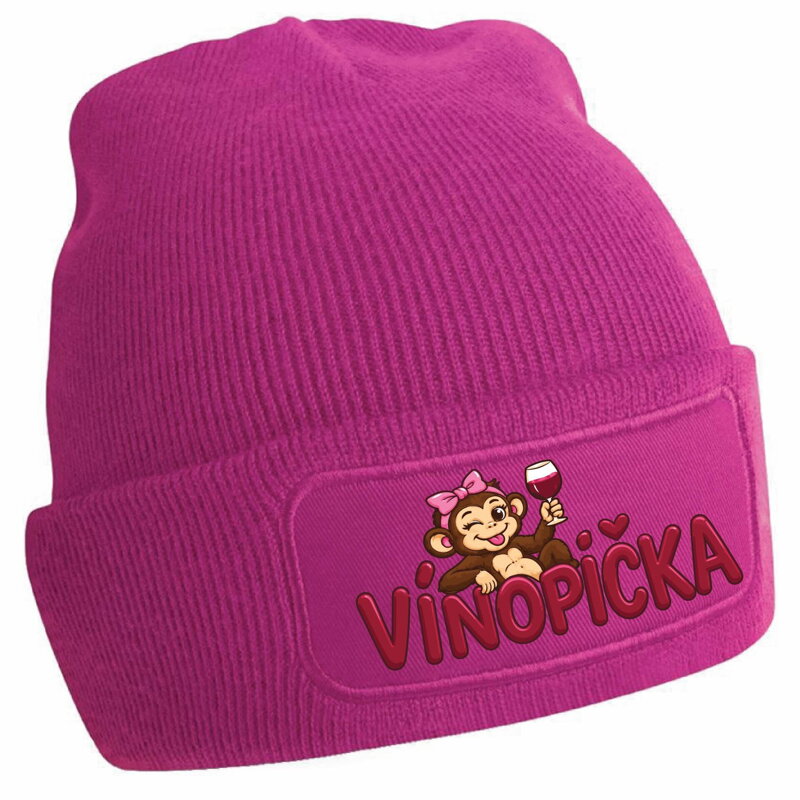 Čiapka s potlačou - Vínopička