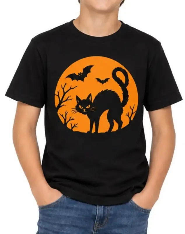 Tričko - Mačka (Halloween)