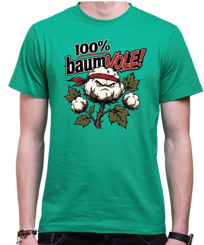 Vtipné tričko s potlačou 100% baumVOLE! (bavlna)