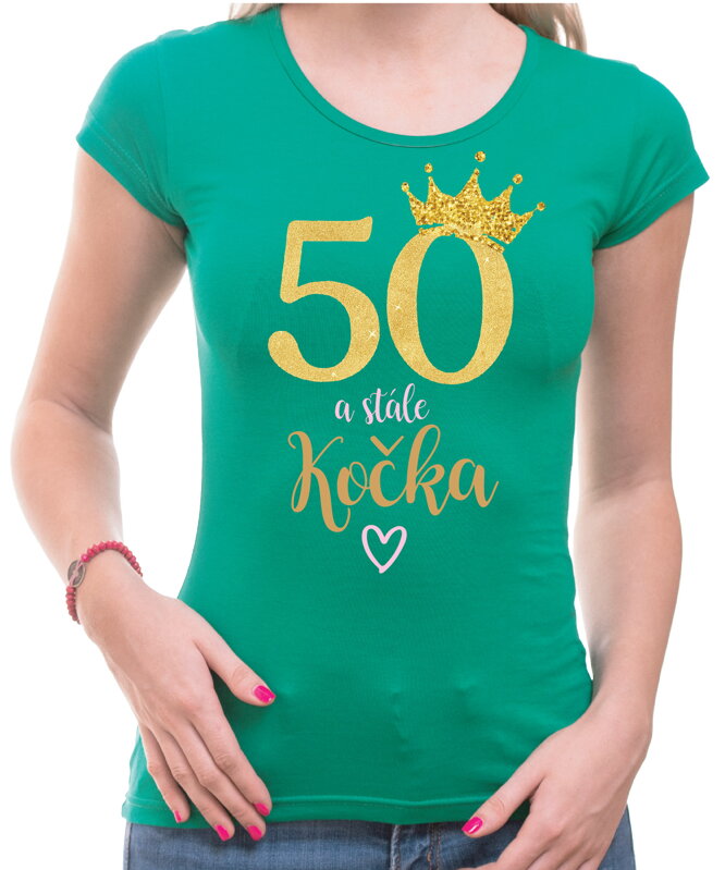 Narodeninové tričko - 50 a stále kočka Narodeninové tričko - 50 a stále kočka