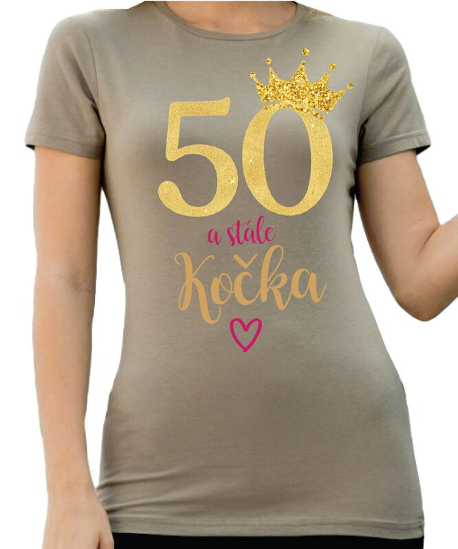 Narodeninové tričko - 50 a stále kočka Narodeninové tričko - 50 a stále kočka