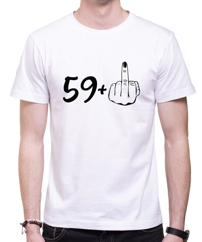 Narodeninové tričko - 60 (59+ prostredník) Narodeninové tričko - 60 (59+ prostredník)