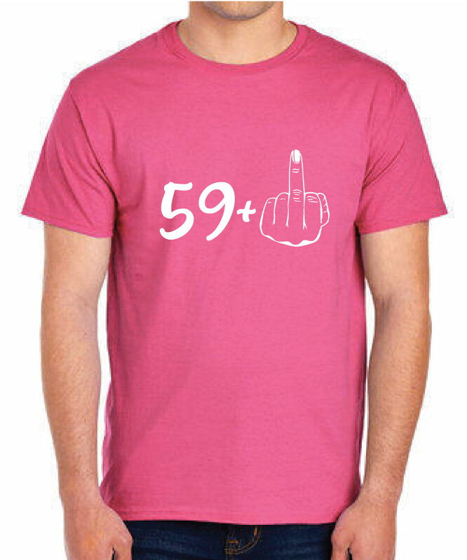Narodeninové tričko - 60 (59+ prostredník) Narodeninové tričko - 60 (59+ prostredník)